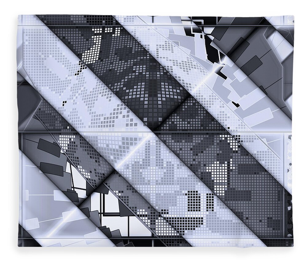 Digital Fleece Blanket featuring the digital art 03.06.2022 - 04 #03062022 by Marko Sabotin