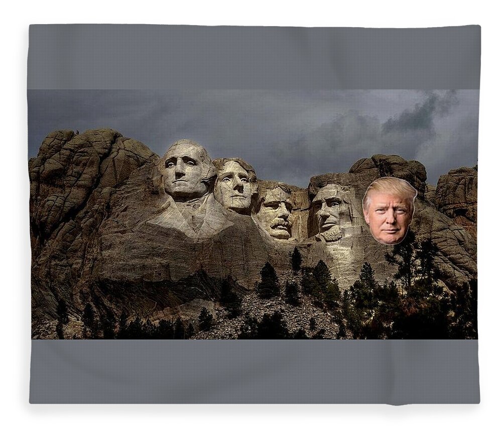 American Fleece Blanket featuring the photograph American Monuments by Action