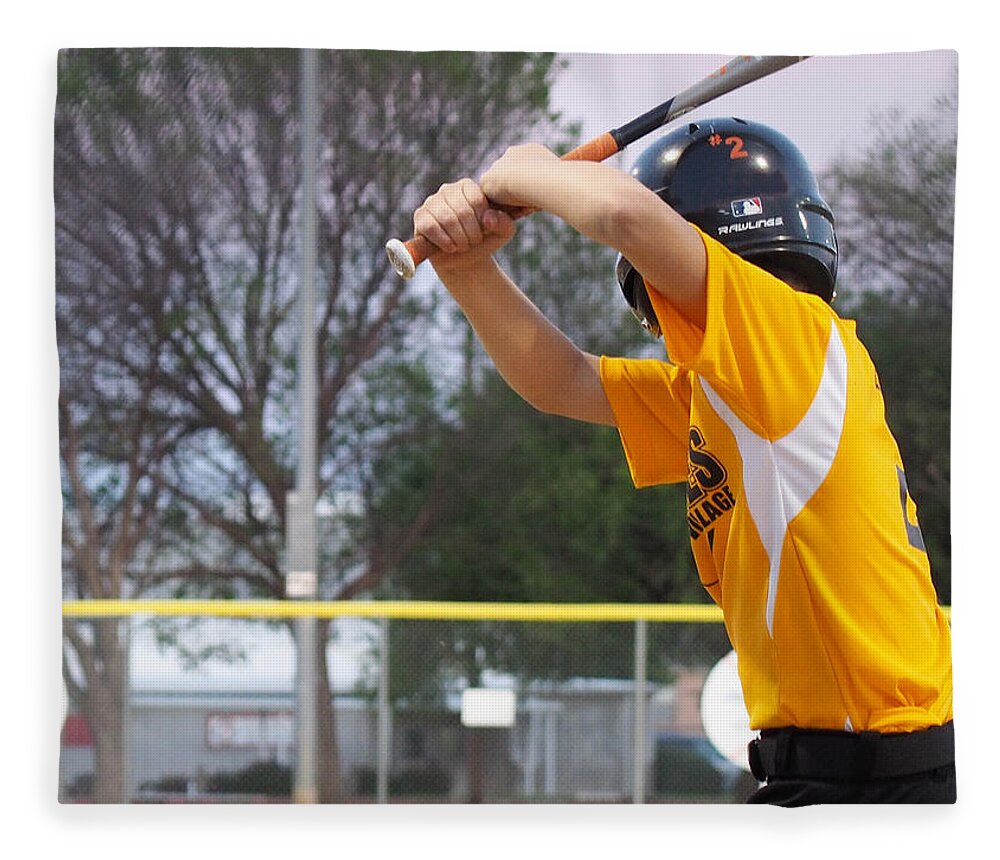 Sports Fleece Blanket featuring the photograph Batter Up by C Winslow Shafer