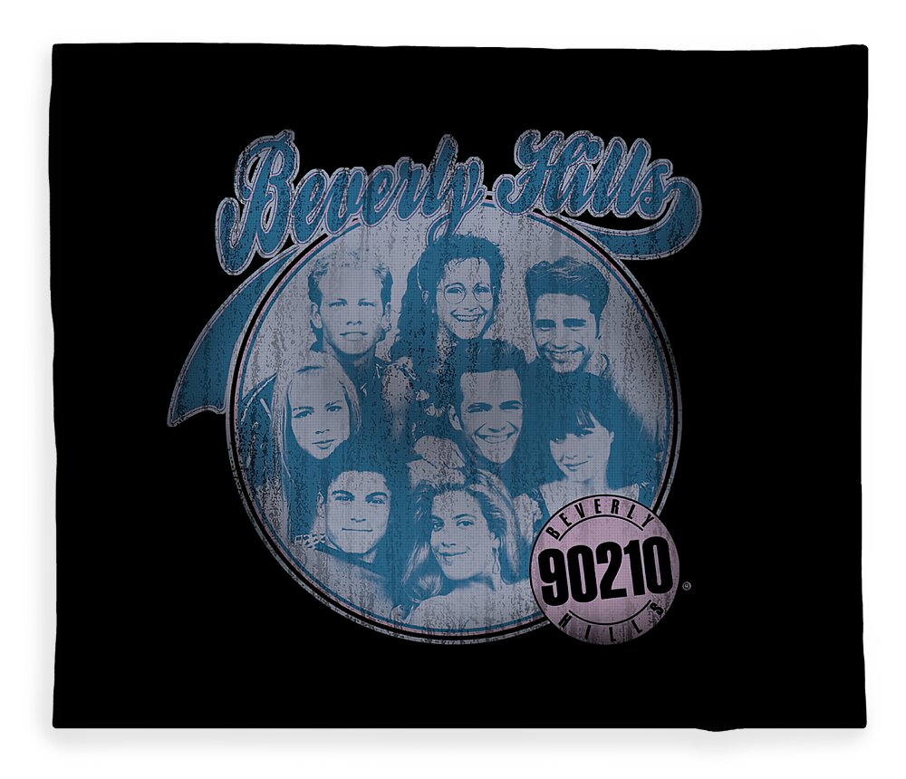 Real Housewives Fleece Blanket featuring the digital art Beverly Hills 90210 #1 by Yudhita Widhanti