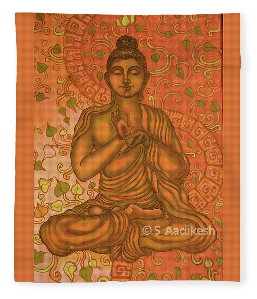Buddha Fleece Blanket For Sale By S Aadikesh