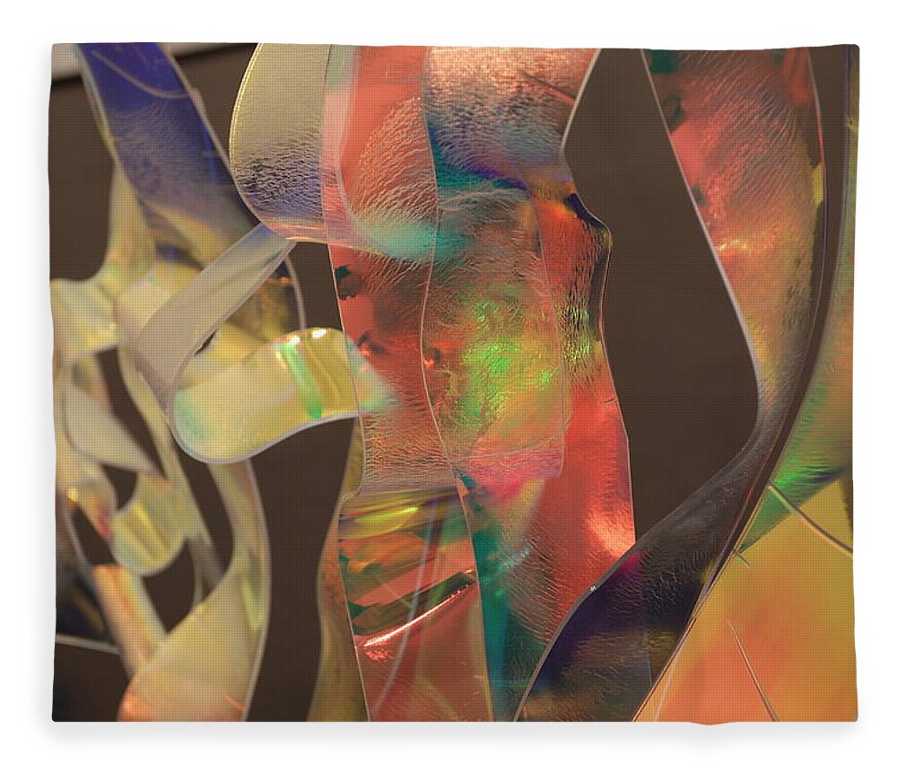 Backround Fleece Blanket featuring the photograph Colour backround #1 by Eleni Kouri