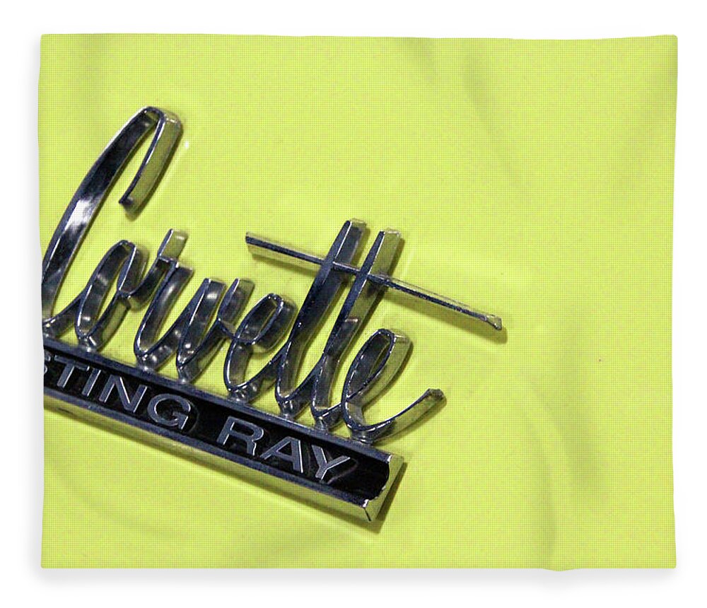 Corvette Fleece Blanket featuring the photograph Corvette Stingray #1 by Carolyn Stagger Cokley