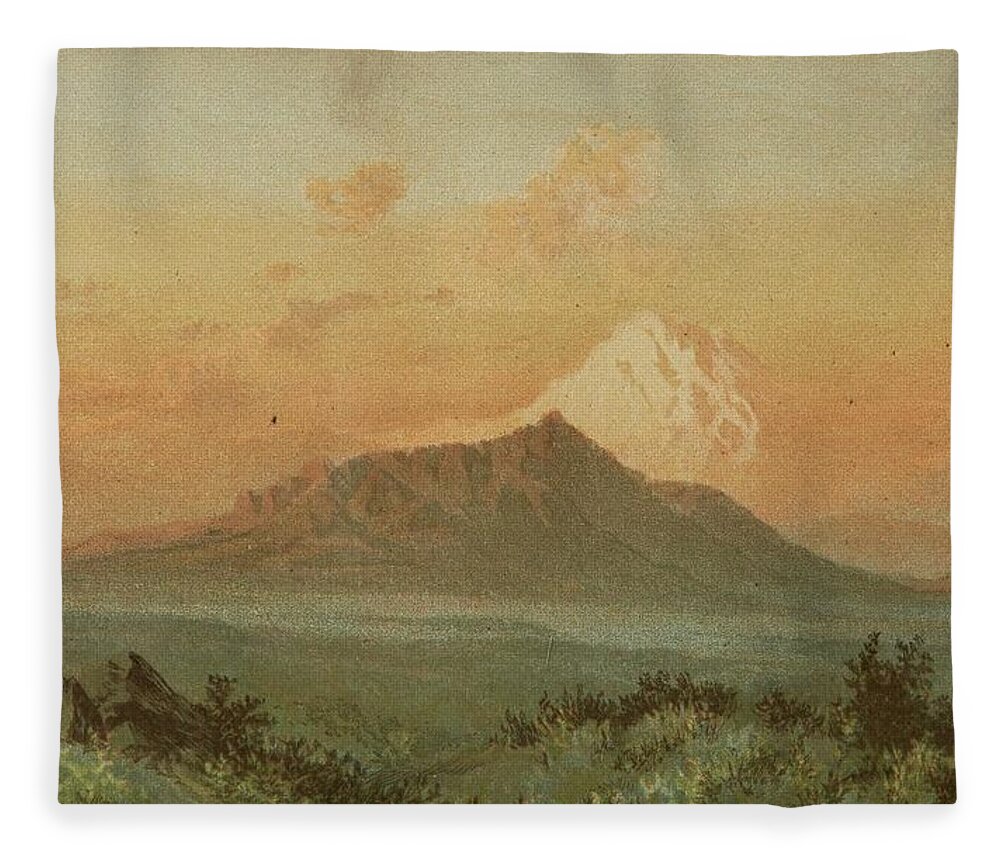 Freshfield Fleece Blanket featuring the painting Freshfield, Douglas W. TRAVELS IN THE CENTRAL CAUCASUS AND BASHAN, INCLUDING VISITS TO ARARAT AND TA #1 by Artistic Rifki