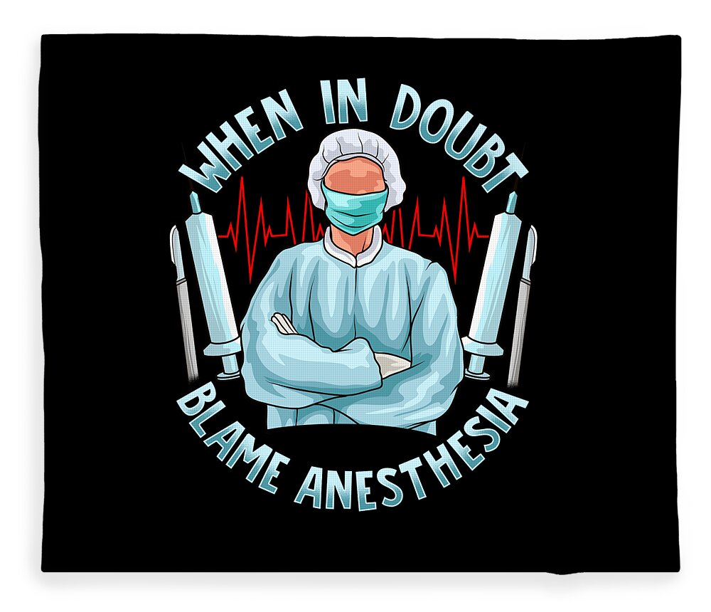 Funny Surgeon Gift Post Surgery Thank you Fleece Blanket by Lukas Davis -  Pixels