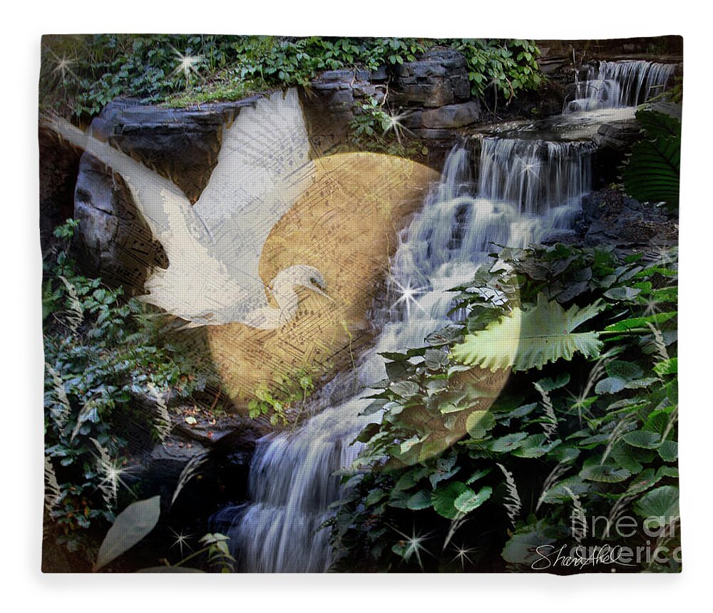Sharaabel Fleece Blanket featuring the photograph Harmony in Nature #2 by Shara Abel