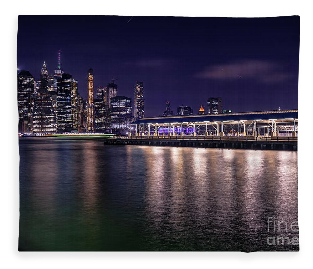 2019 Fleece Blanket featuring the photograph Manhattan At Night #2 by Stef Ko