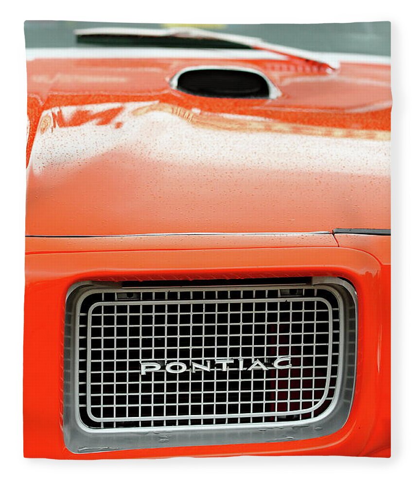 Pontiac Gto Fleece Blanket featuring the photograph Ooooo Orange by Lens Art Photography By Larry Trager