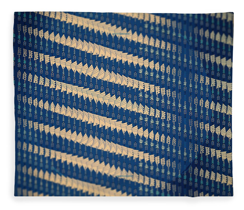 Abstract Fleece Blanket featuring the digital art Pattern 37 by Marko Sabotin