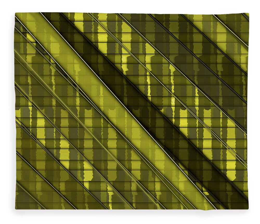 Abstract Fleece Blanket featuring the digital art Pattern 55 #1 by Marko Sabotin
