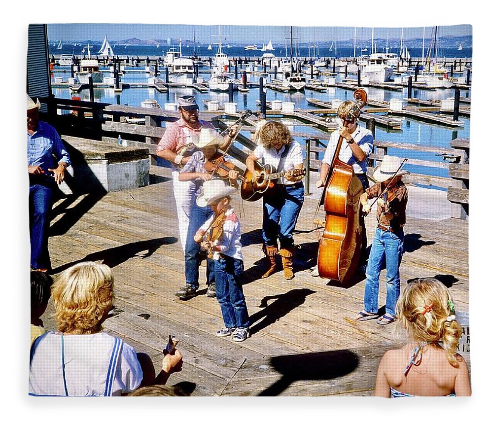  Fleece Blanket featuring the photograph Pier 39 San Francisco 1984 #2 by Gordon James