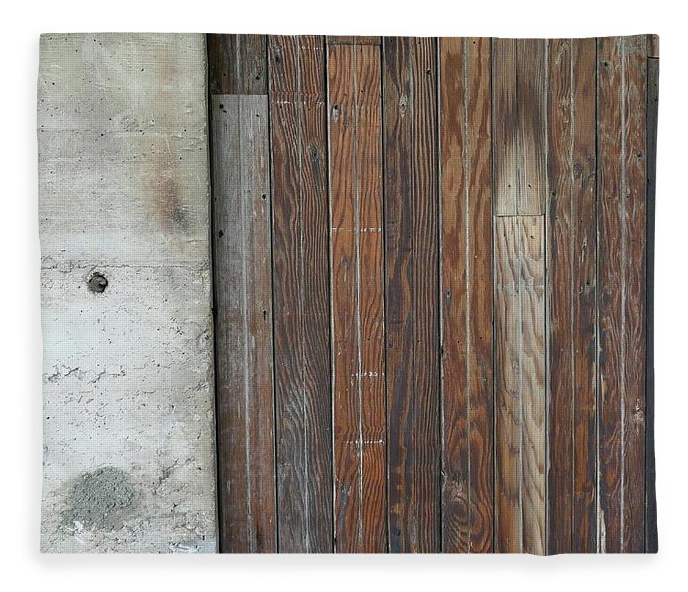 Old Warehouse Door. Old Barn Door Fleece Blanket featuring the photograph San Pedro Ridge Fire Road #1 by John Parulis