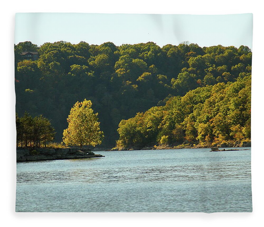Table Rock Lake Fleece Blanket featuring the photograph Table Rock Lake #1 by Lens Art Photography By Larry Trager