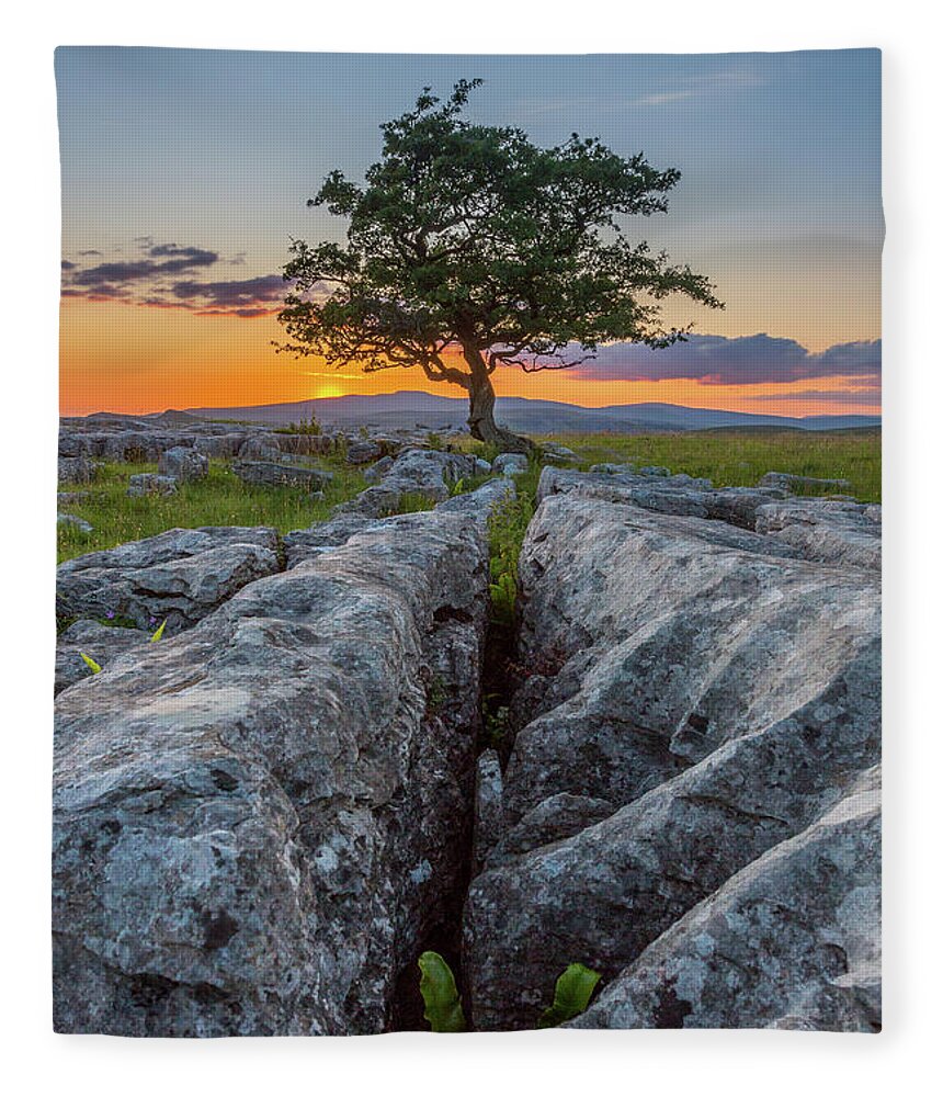 England Fleece Blanket featuring the photograph Winskill Stones #2 by Tom Holmes