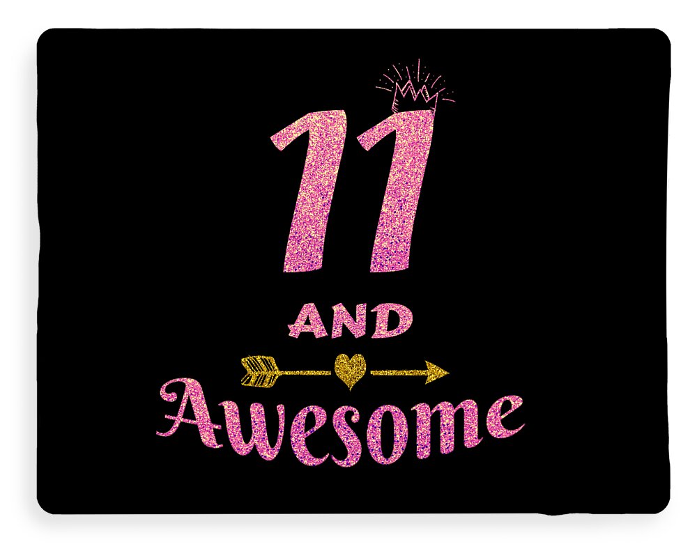 11 Year Old Girl Gift Ideas, Gifts for 11 Year Old Girls, 11 Year Old Girl  Birthday Gifts, Birthday Gifts for 11-Year-Old Girls, 11th Birthday  Decorations for Girls Throw Blanket 60x 50 