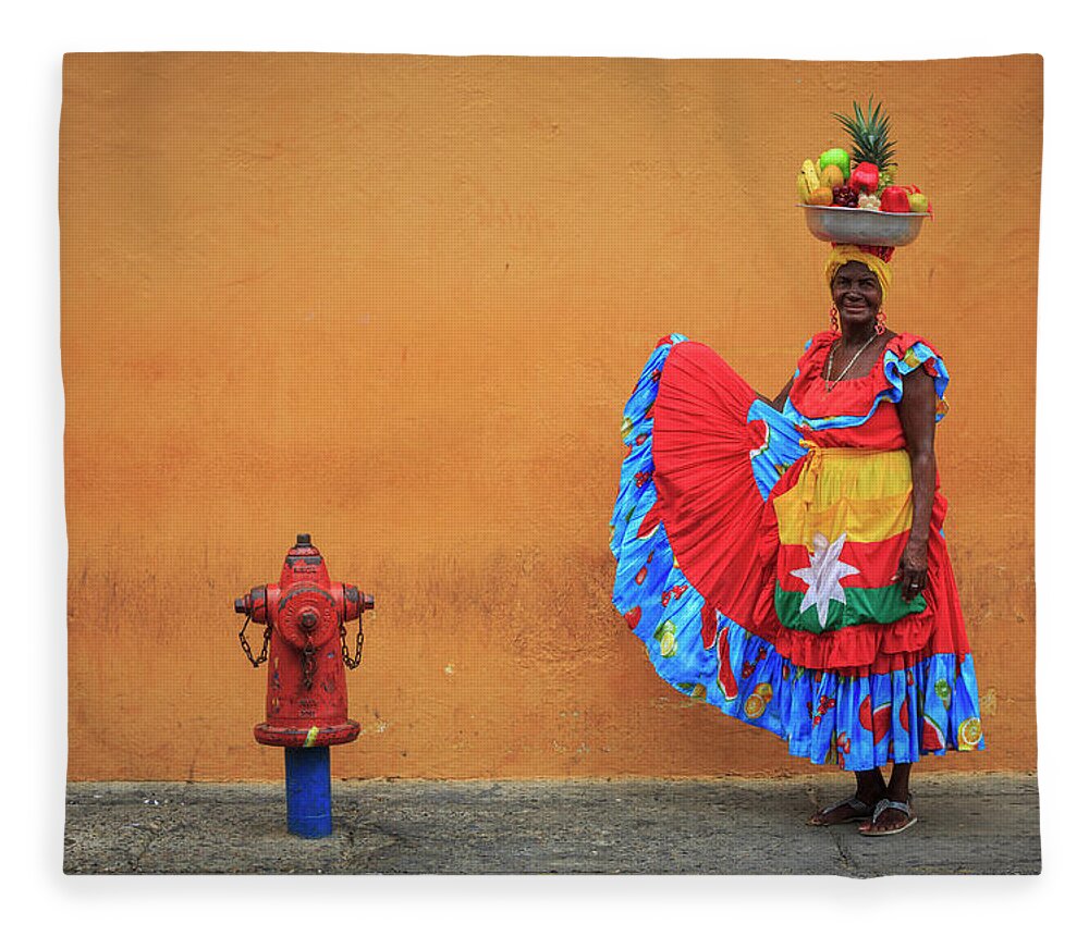 Cartagena Fleece Blanket featuring the photograph Cartagena Bolivar Colombia #18 by Tristan Quevilly