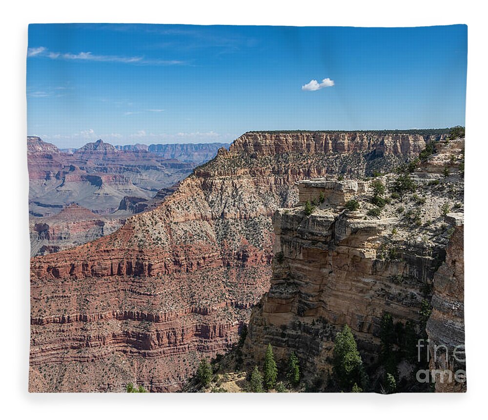 The Grand Canyon Fleece Blanket featuring the digital art The Grand Canyon #18 by Tammy Keyes