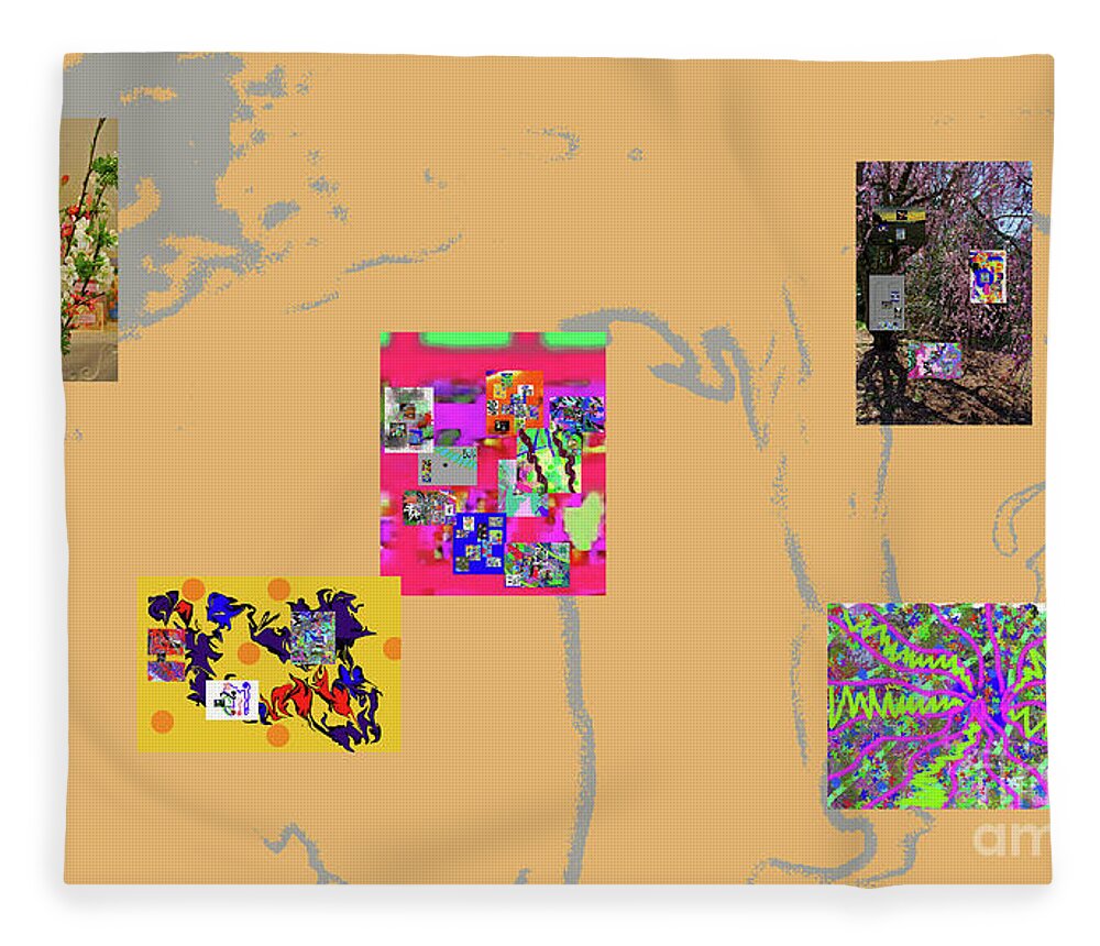  Fleece Blanket featuring the digital art 2-6-2023x by Walter Paul Bebirian