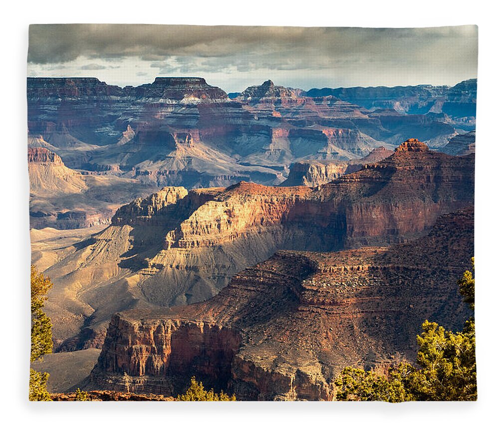 Grand Canyon Winter Wintery Arizona Landscape Fstop101 Fleece Blanket featuring the photograph Grand Canyon Winter View #4 by Geno Lee