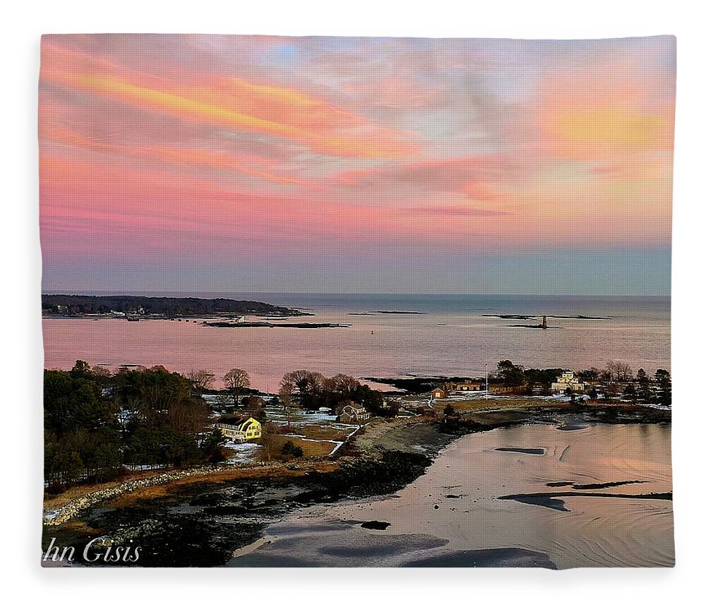  Fleece Blanket featuring the photograph New Castle by John Gisis