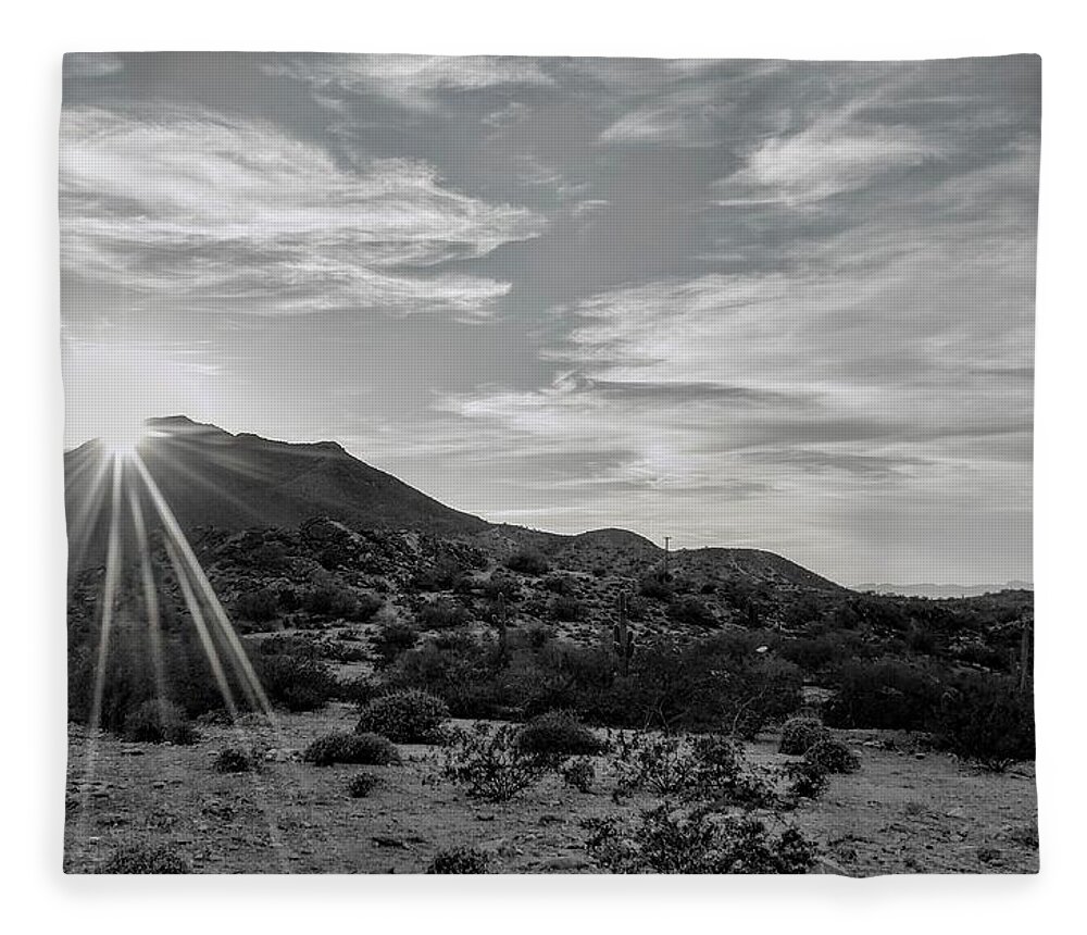  Fleece Blanket featuring the photograph Phoenix Sunset by Brad Nellis