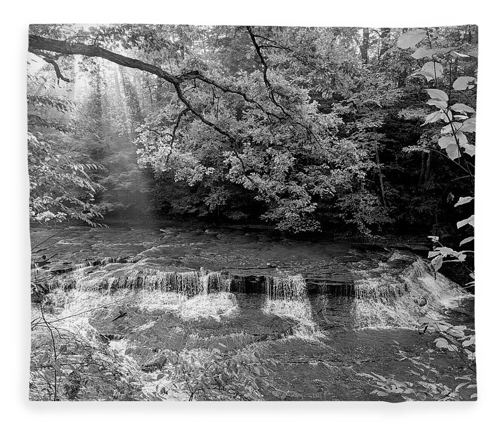  Fleece Blanket featuring the photograph South Chagrin by Brad Nellis