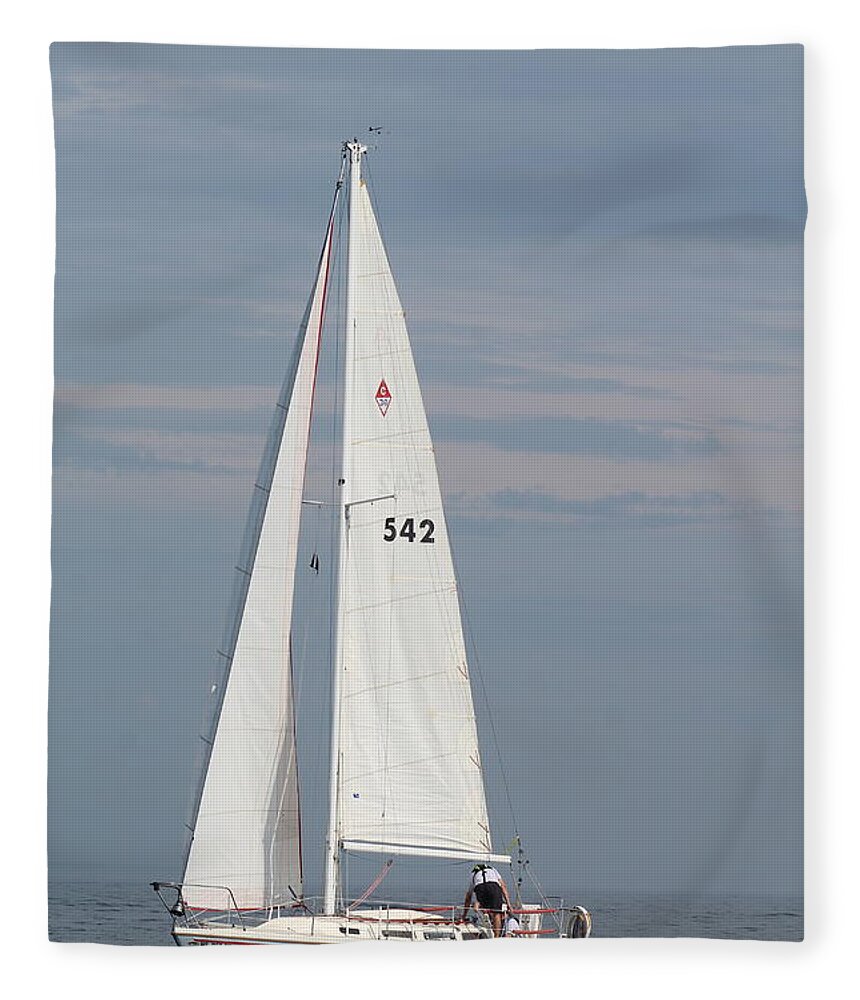 Fleece Blanket featuring the photograph The race #2 by Jean Wolfrum