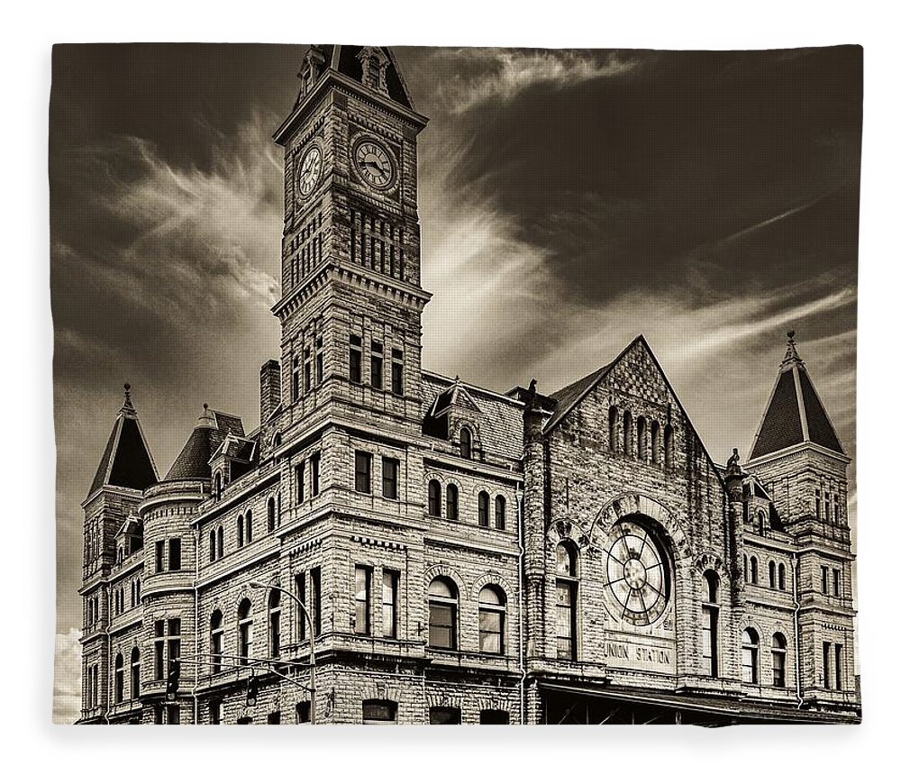 Union Station - Louisville, Kentucky Fleece Blanket
