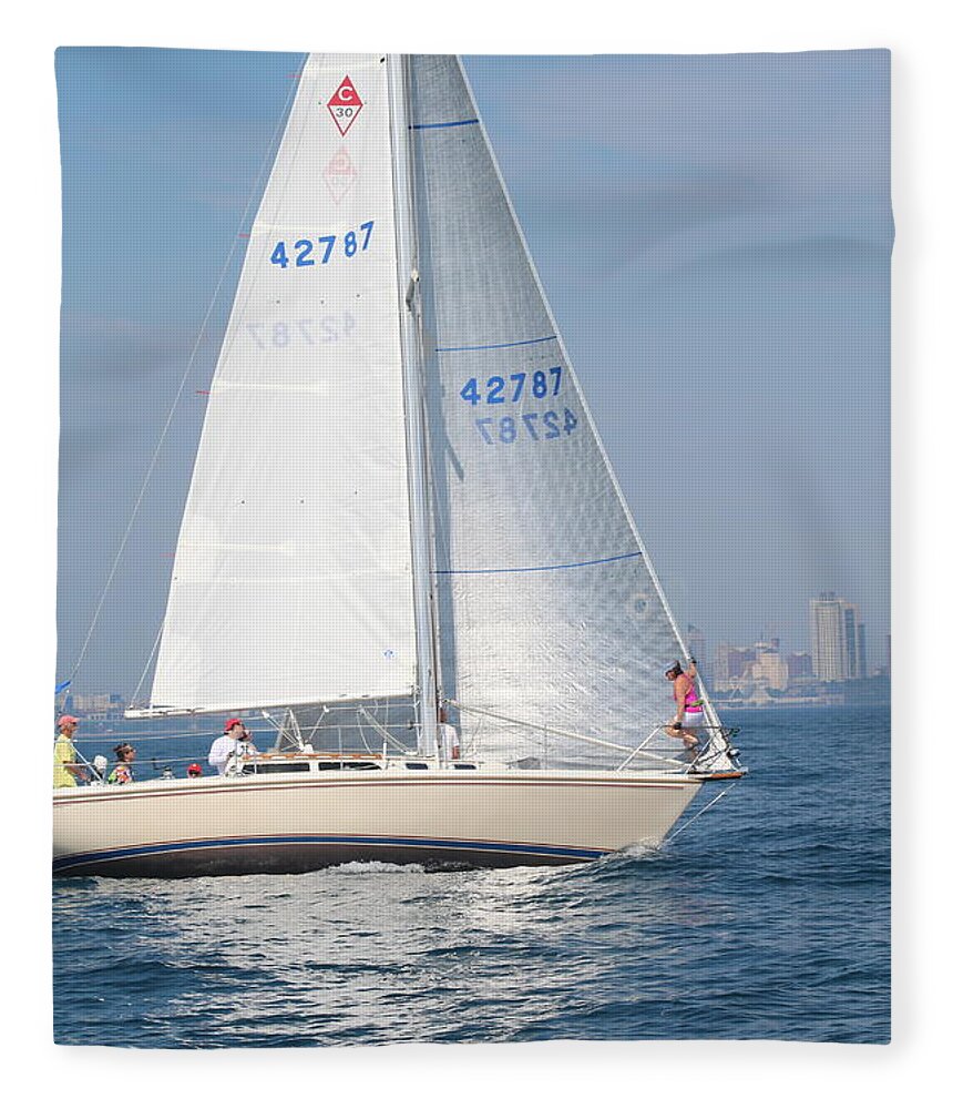  Fleece Blanket featuring the photograph The race #20 by Jean Wolfrum