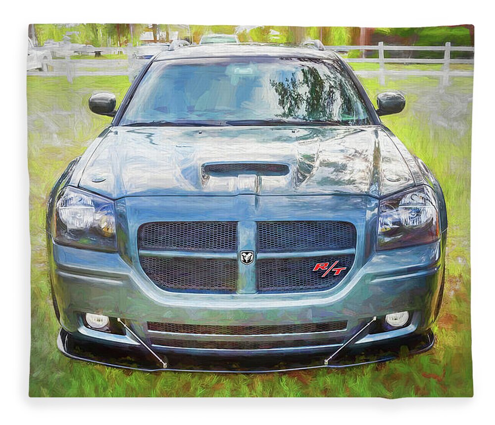 2006 Dodge Magnum Rt Fleece Blanket featuring the photograph 2006 Dodge Magnum RT X106 by Rich Franco
