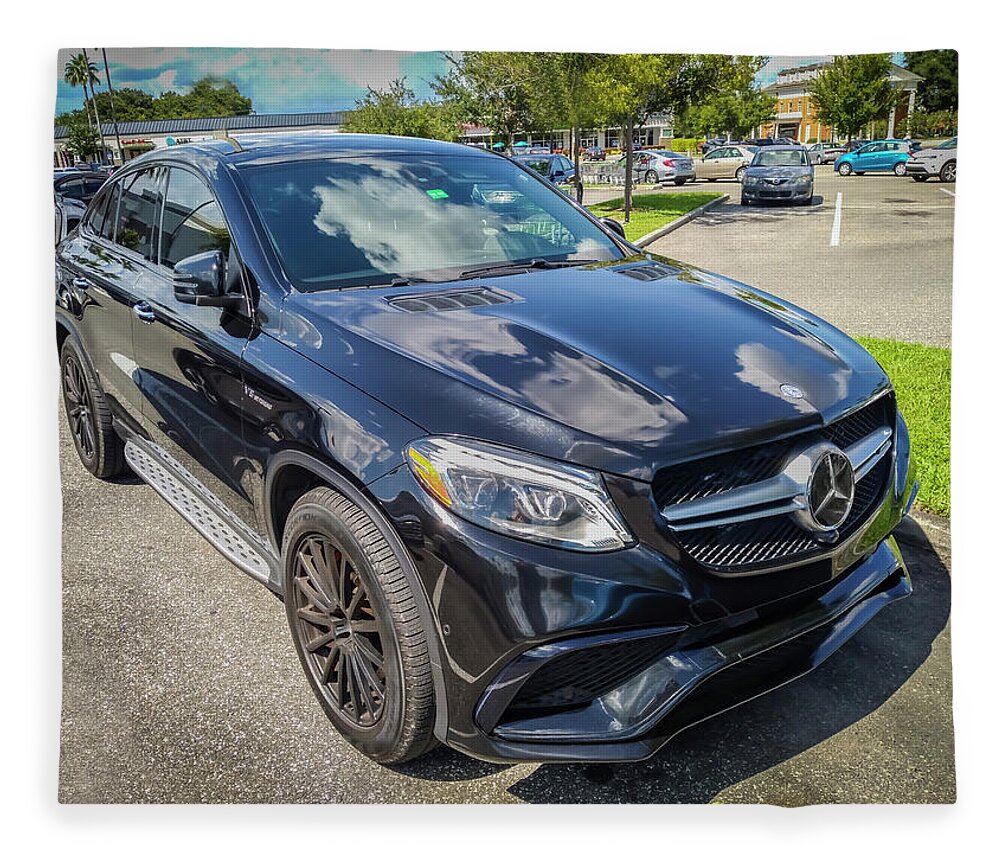 2018 Black Mercedes-benz Gle Amg 63 S Coupe Fleece Blanket featuring the photograph 2018 Black Mercedes-Benz GLE AMG 63 S Coupe X100 by Rich Franco