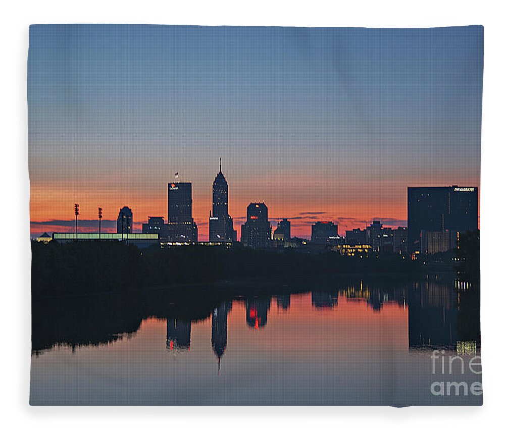 8288 Fleece Blanket featuring the photograph Indianapolis #21 by FineArtRoyal Joshua Mimbs