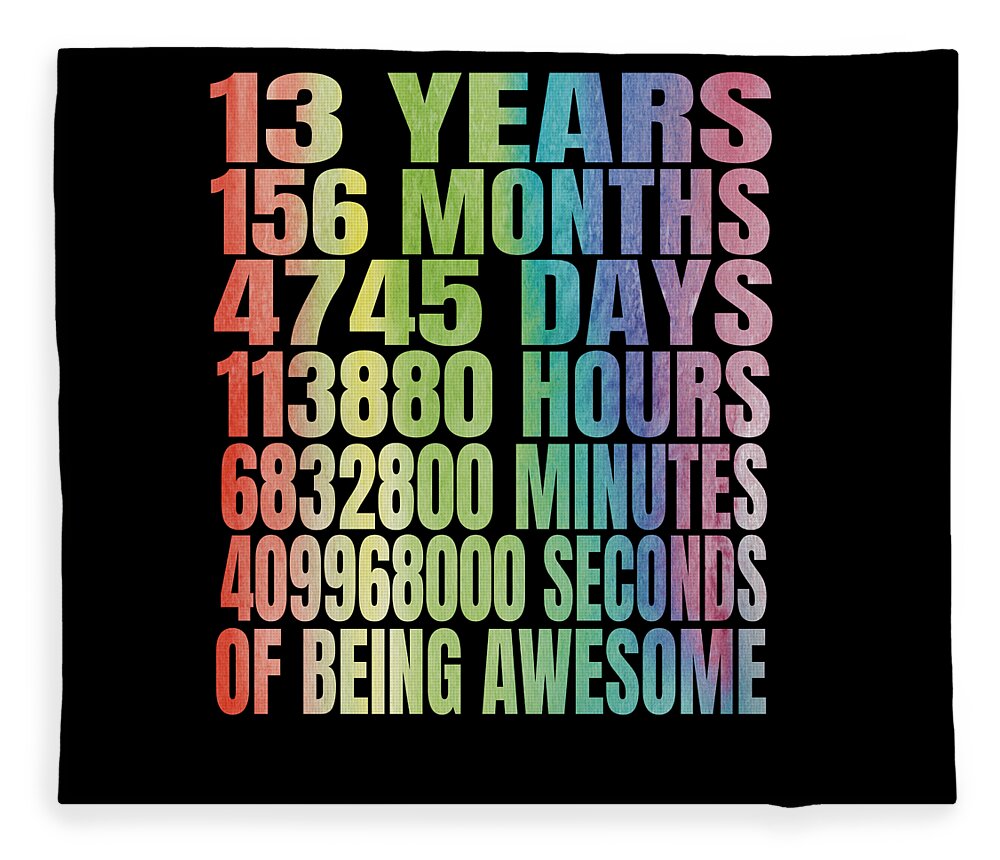 13th Birthday Gifts for Girls 13 Year Old Birthday Gifts 13 Year Blanket  Gifts 13th Funny Gift Idea 13th Birthday Gift Ideas Gifts for 13 Year Old