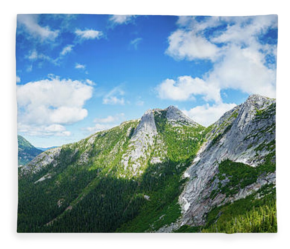 Canada Fleece Blanket featuring the photograph Mountain Landscape by Rick Deacon