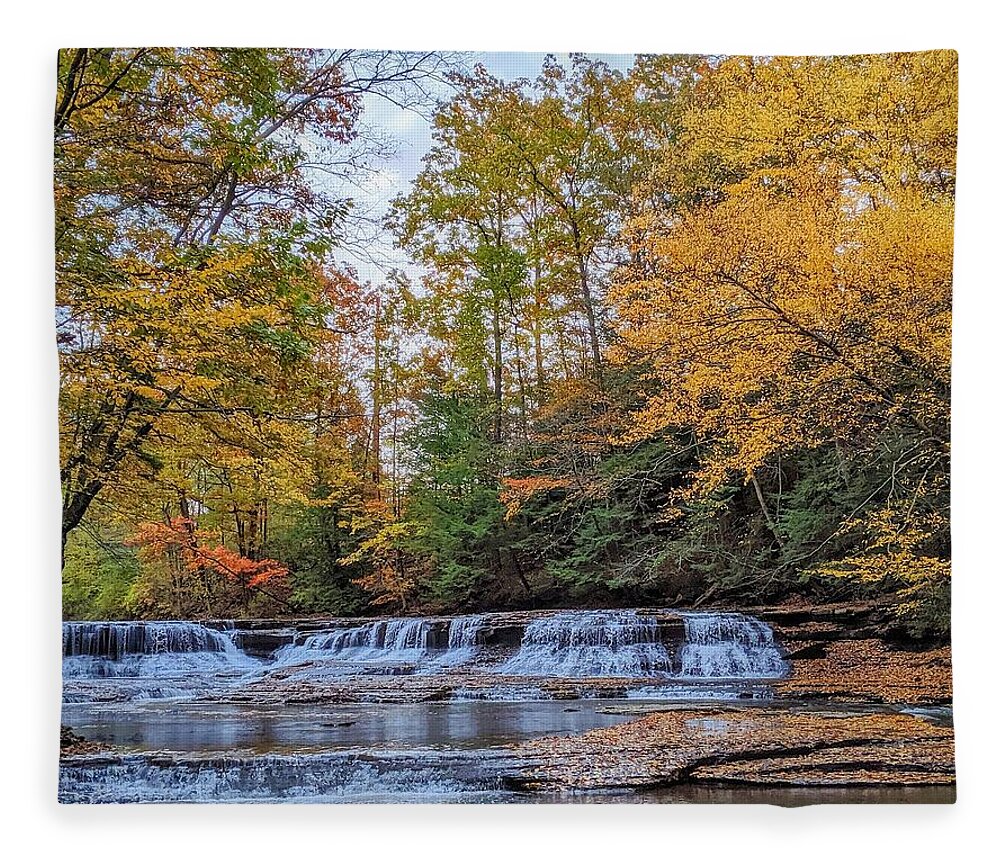  Fleece Blanket featuring the photograph South Chagrin by Brad Nellis