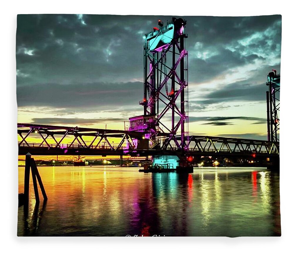  Fleece Blanket featuring the photograph Portsmouth by John Gisis