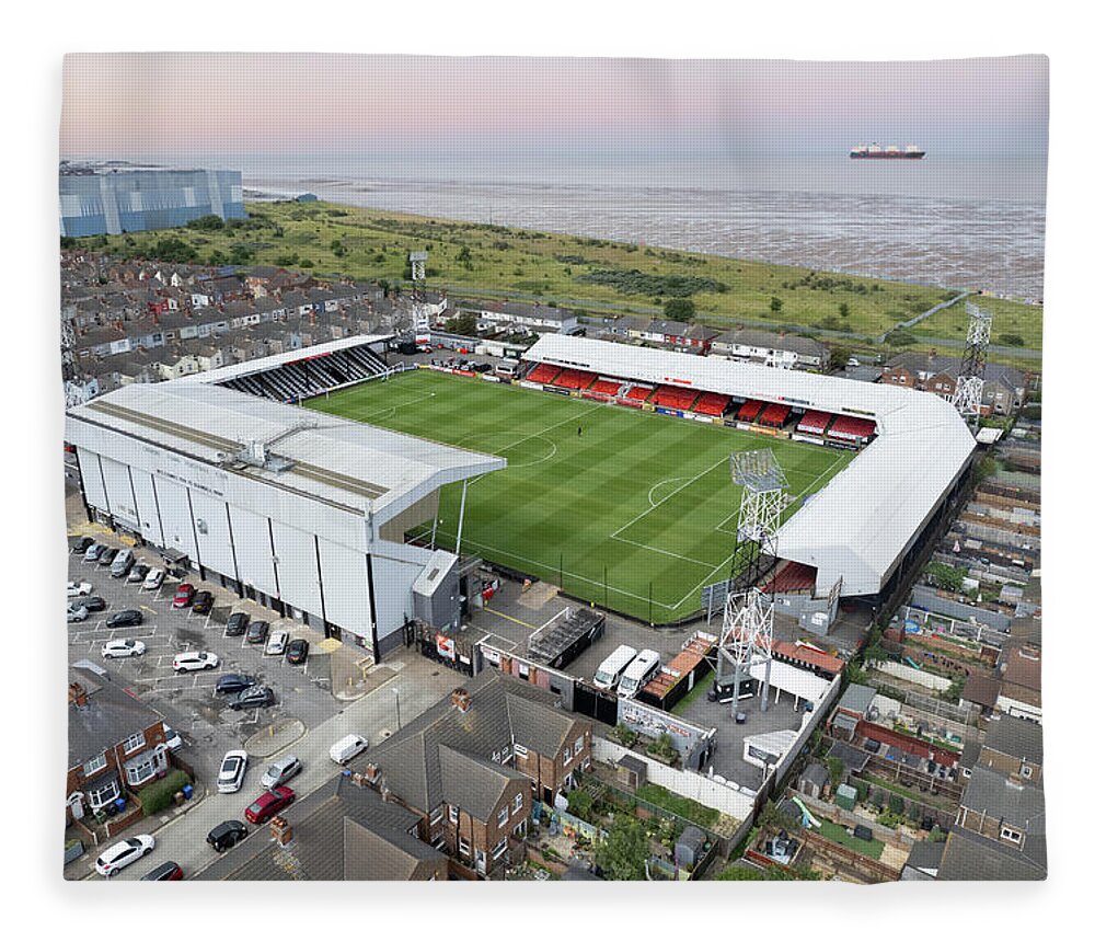 Blundell Park Fleece Blanket featuring the photograph Blundell Park #4 by Airpower Art