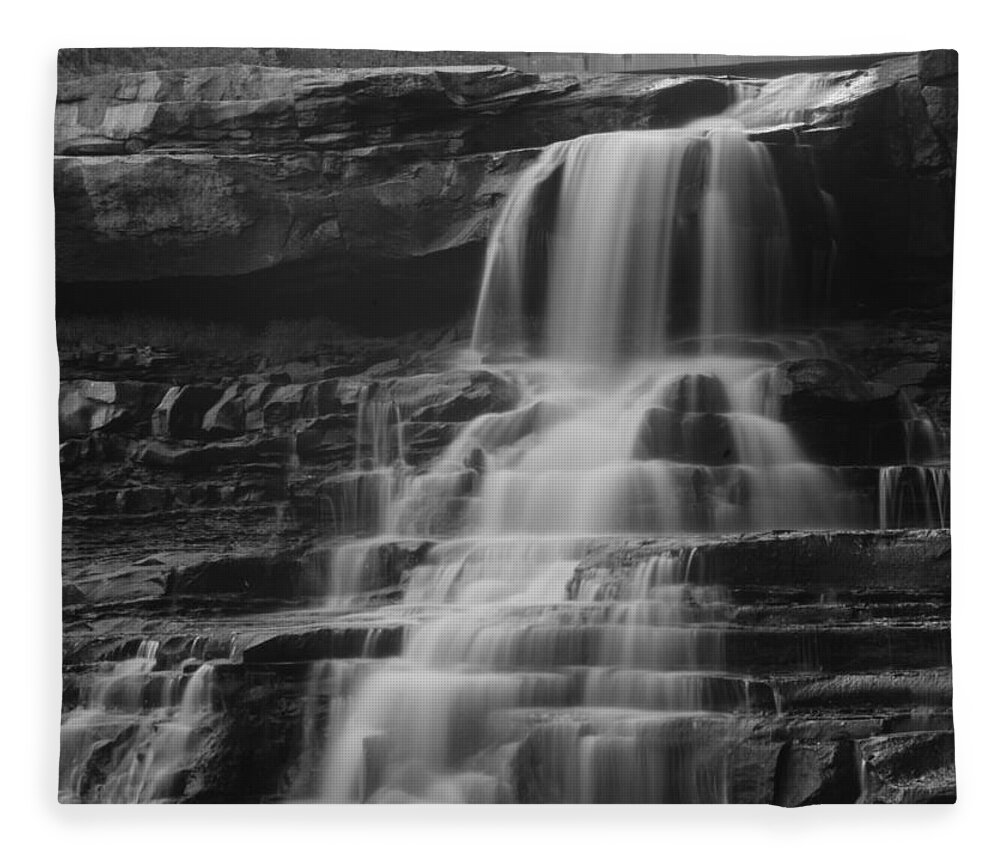  Fleece Blanket featuring the photograph Brandywine Falls by Brad Nellis