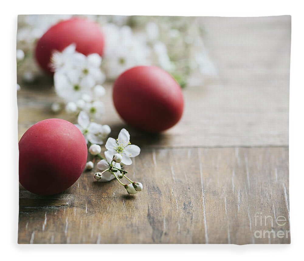 Easter Fleece Blanket featuring the photograph Easter Eggs #4 by Jelena Jovanovic