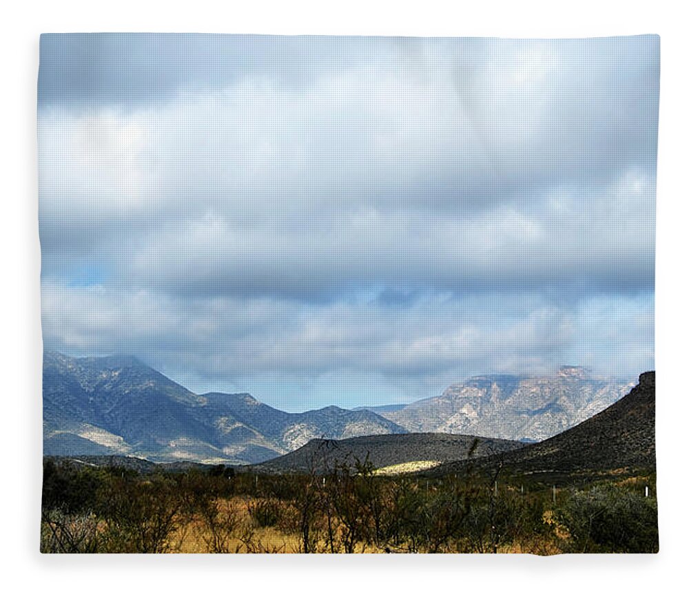 Guadalupe Fleece Blanket featuring the photograph Guadalupe Mountains #4 by George Taylor