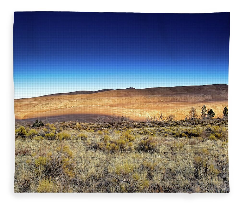 Co Fleece Blanket featuring the photograph Sand Dunes #5 by Doug Wittrock