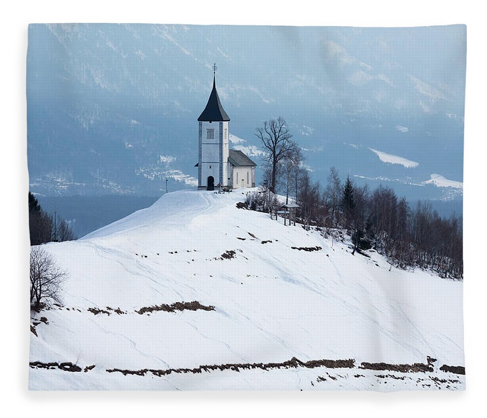 Jamnik Fleece Blanket featuring the photograph Jamnik church of Saints Primus and Felician #40 by Ian Middleton