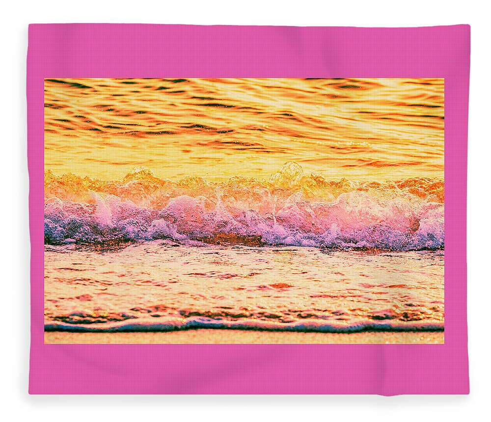 Delray Beach Florida Atlantic Ocean Waves Fleece Blanket featuring the photograph Delray Beach Florida Waves 4185 by Amyn Nasser