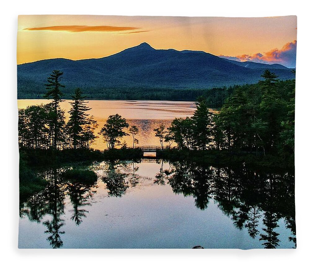  Fleece Blanket featuring the photograph Chocorua #9 by John Gisis