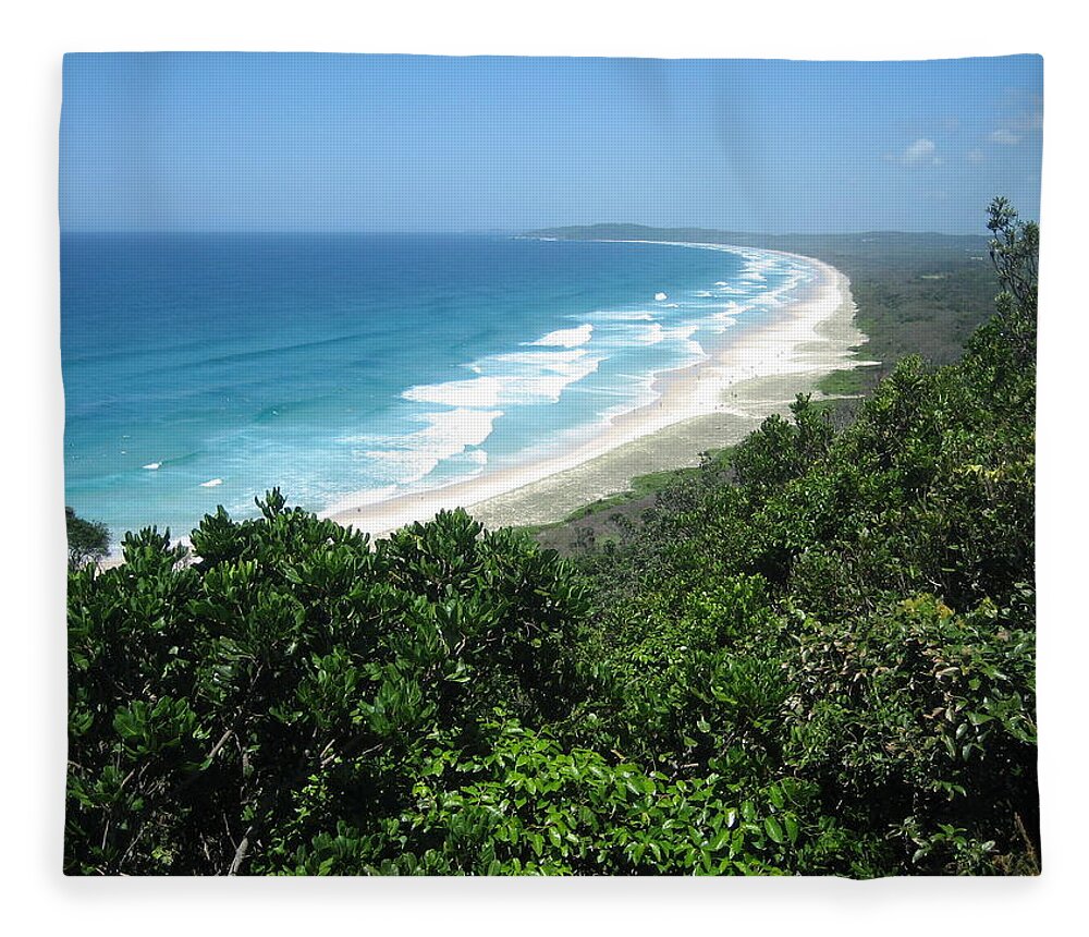 Australia Fleece Blanket featuring the photograph A Beach To Yourself by Calvin Boyer