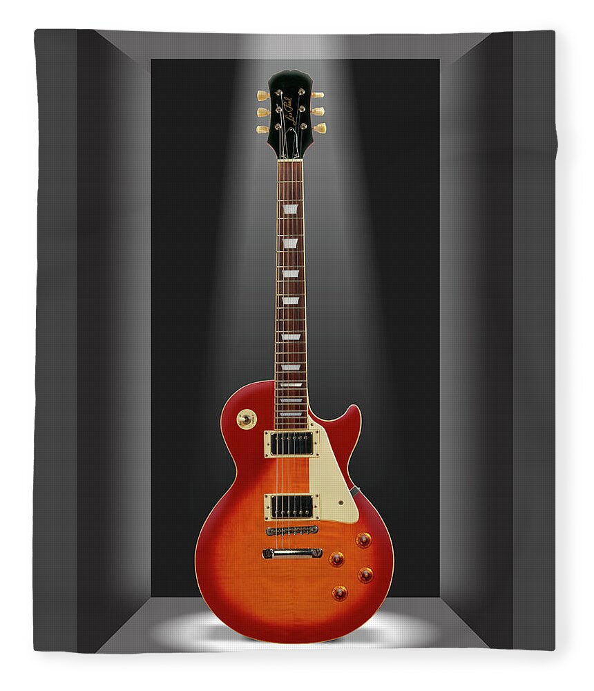 Electric Guitar Fleece Blanket featuring the photograph A Classic in a Box 2 by Mike McGlothlen