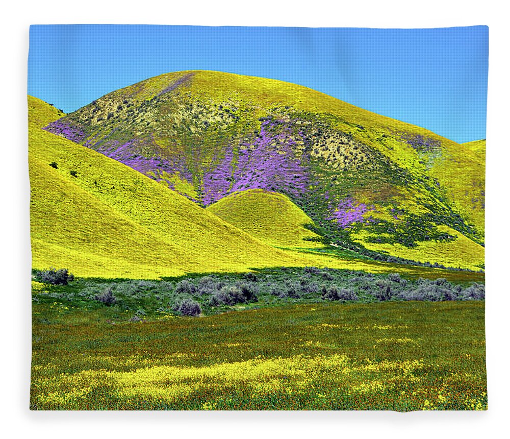 Countryside Fleece Blanket featuring the photograph A Foretaste of Heavenly Gold by Brian Tada