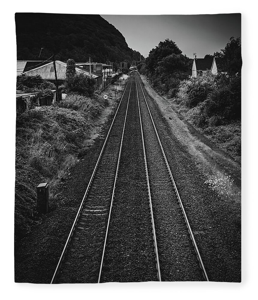 Railway Fleece Blanket featuring the photograph A Gloom with a View by Gavin Lewis