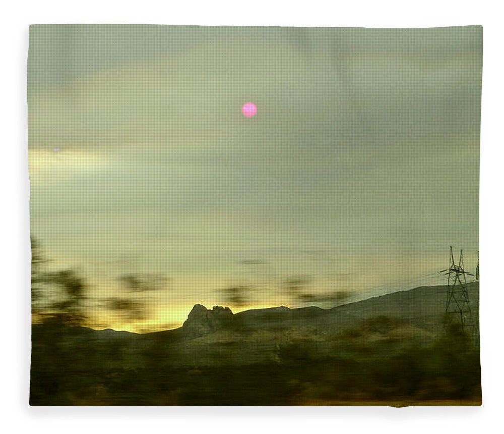 Landscapes Fleece Blanket featuring the photograph A Moment the World Stopped. by Amelia Racca