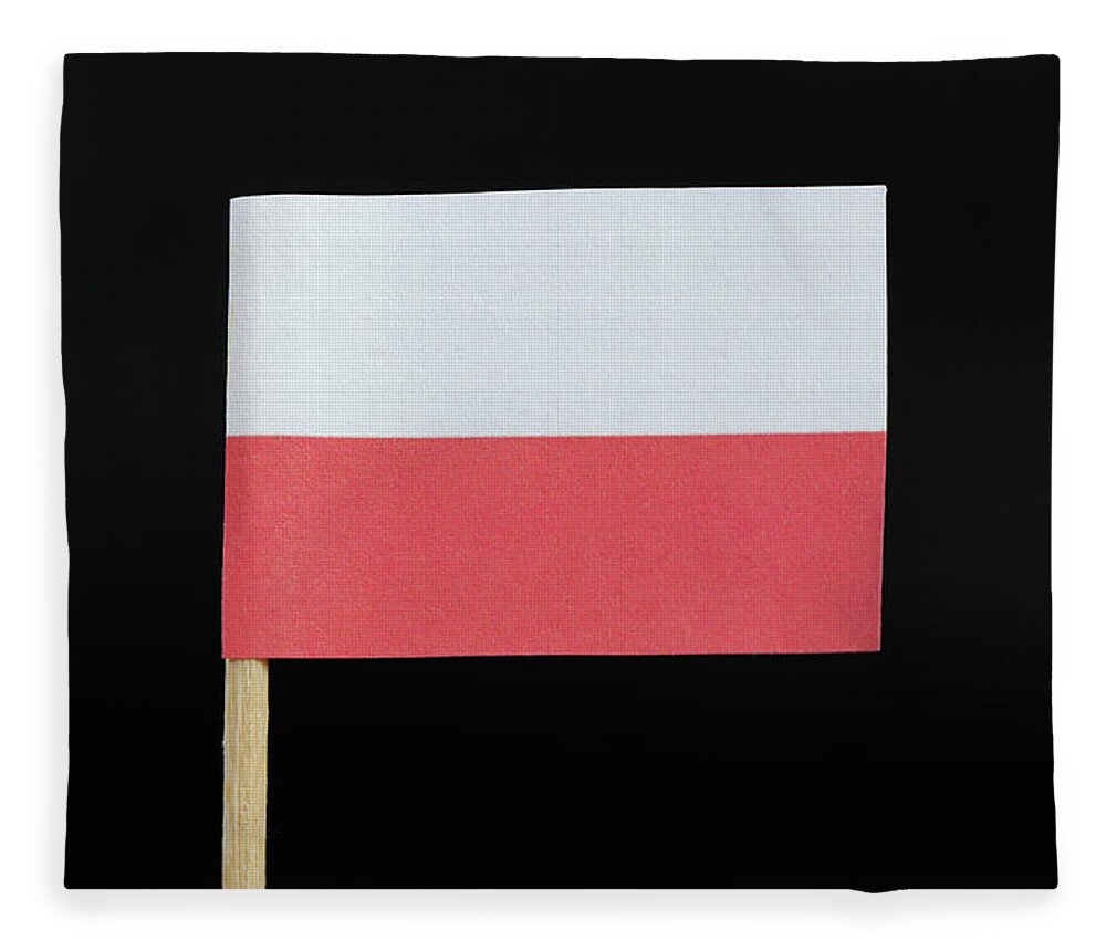 Poland Fleece Blanket featuring the photograph Flag of Poland by Vaclav Sonnek